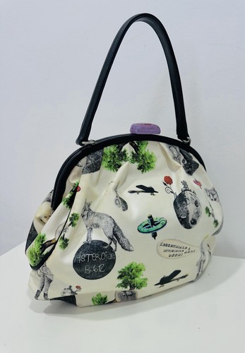 FURLA Tote Bag Handbag Rare Vintage Little Prince Talent Hub Limited... - Picture 12 of 24