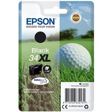 Epson Ink Cartridge Singlepack Black 34XL DURABrite Ultra Ink Black C13T34714010