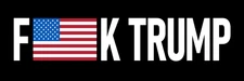 Anti Trump US Flag Magnet Large 3x10" Bumper Sticker Size Resist Protest Magnets