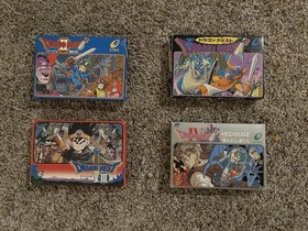 Famicom game boxed cartridge! Dragon Quest 1 2 3 4 set
