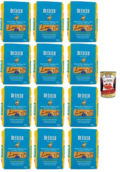 De Cecco Mezza Zita Tagliata Nr.117 Pasta 12X500G+Polpa-image