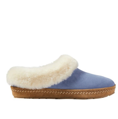 L.L.BEAN Women's Wicked Good Slippers, Squam Lake - Charcoal Blue