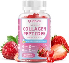 Collagen Gummies for Women  Men, Hydrolyzed Collagen Peptides