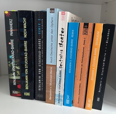=== Stuckrad-Barre, Benjamin Sammlung Konvolut Bücher Panikherz Noch Wach