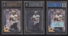 2000 Leaf Rookies & Stars 2001 LONGEVITY AUTO #302 Drew Brees XRC BGS 9.5 LOT