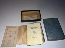 VINTAGE HOLMAN EASTERN STAR BIBLE OES WITH BOX