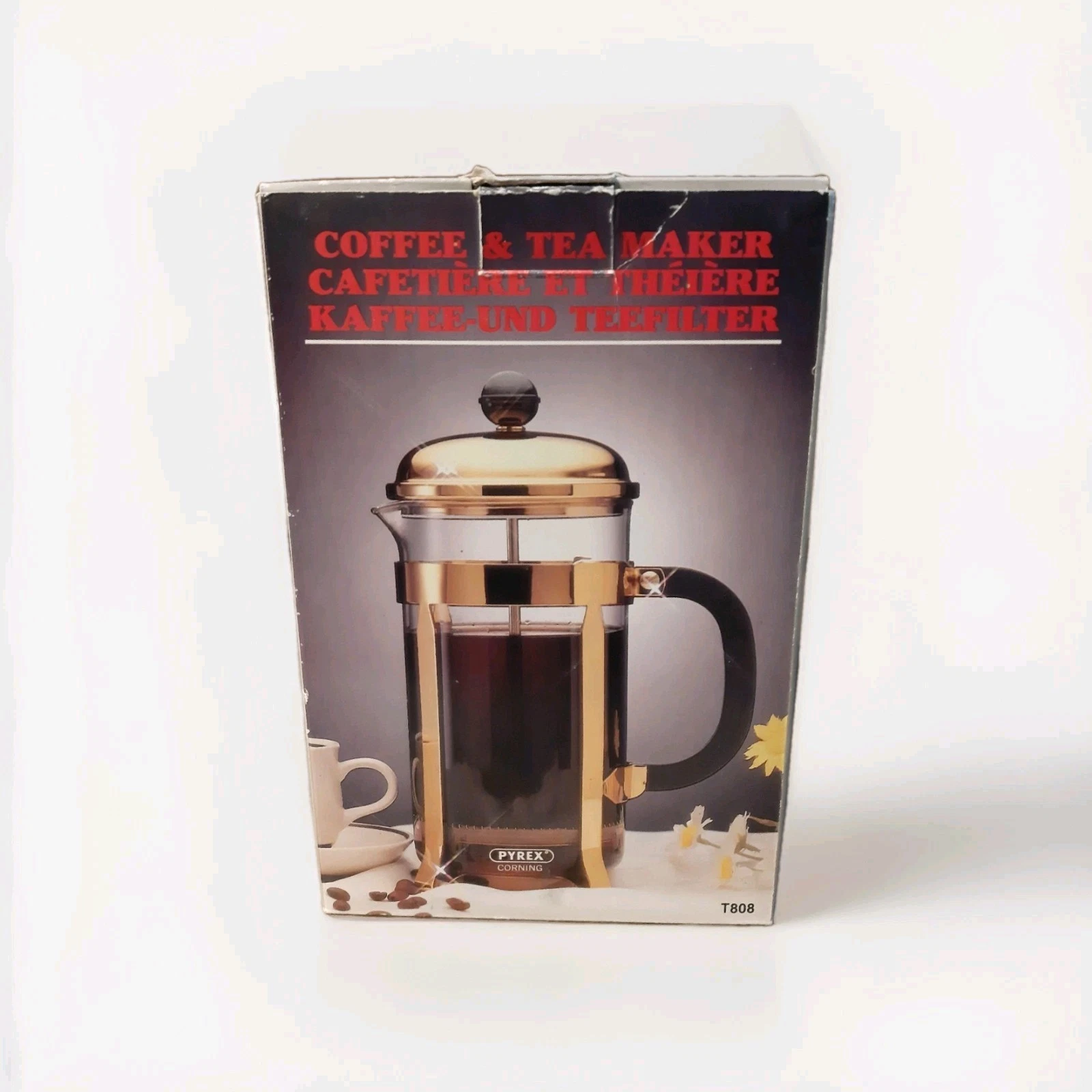 Vintage Pyrex Corning French Press Gold Toned Made In Taiwan...New In Open Box
Opens in a new window