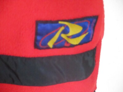 Vintage Red Rhinoceros Rhino Sport Fleece Pullover Quarter Zip