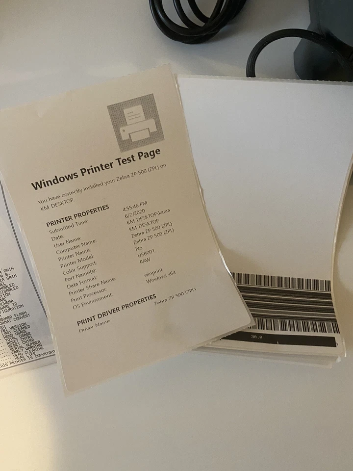 Zebra ZP505 Thermal Label Printer Serial/Parallel With Labels & Cables VERY GOOD - Image 3 of 4