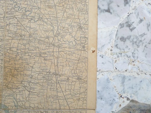 ALTE LEINWANDKARTE LANDKARTE CREMONA UND PROVINZ GESCHENKIDEE MÖBEL - Bild 8 von 11