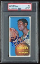 Bob Dandridge 1970-71 Topps #63 PSA 5 DNA 10 Bucks Rookie Card Autograph 1970