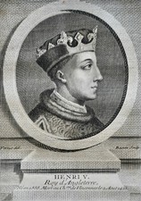HENRY V KING OF ENGLAND (1388-1422) PORTRAIT ENGRAVING 1770