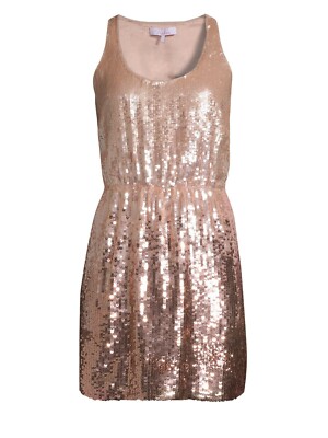 glitter tank dress Queen of Sparkles Licensed White Full Sequin 'Wreck 'Em Tech' Tank Dress L