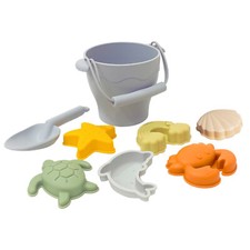 Jouets de plage en silicone pour tout-petits voyage convivial plage bac à sable set 8 pièces