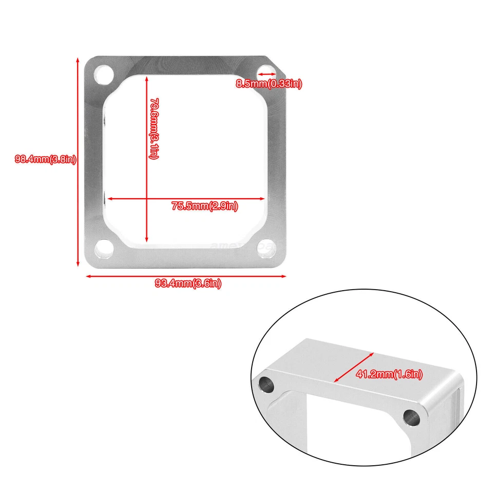 Air Intake Heater Spacer Replace W/Gask 3969987 Fits For 1998-2007 Cummins 5.9L - Image 4 of 4