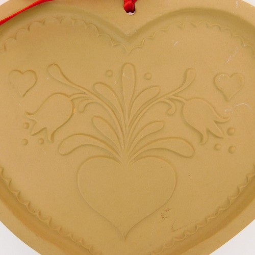 San Valentino 1986 Borsa Marrone Arte Forma Cuore Stampo Tulipano Vaso Fiocco Vintage - Foto 2 di 4