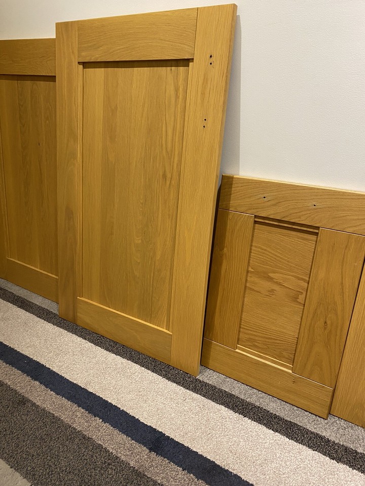 Howdens Solid Oak kitchen cupboard doors eBay