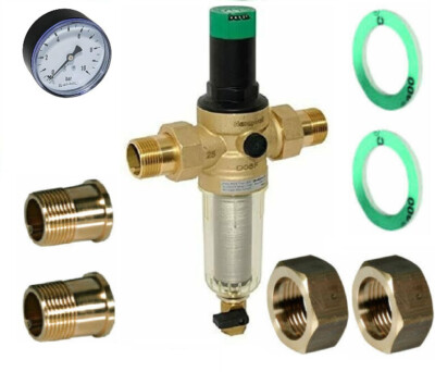 Honeywell Resideo Braukmann MiniPlus-FK Rückspülfilter FK06 3/4'' + Manometer