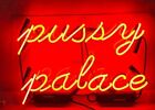 Pussy Palace Red Acrylic 14"x10" Neon Sign Lamp Light Shop Glass Beer Bar Ey