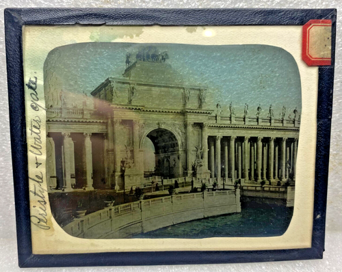 Lot of 10 Glass Lantern Slides Columbian Exposition Chicago Worlds Fair 1893 - Picture 9 of 15