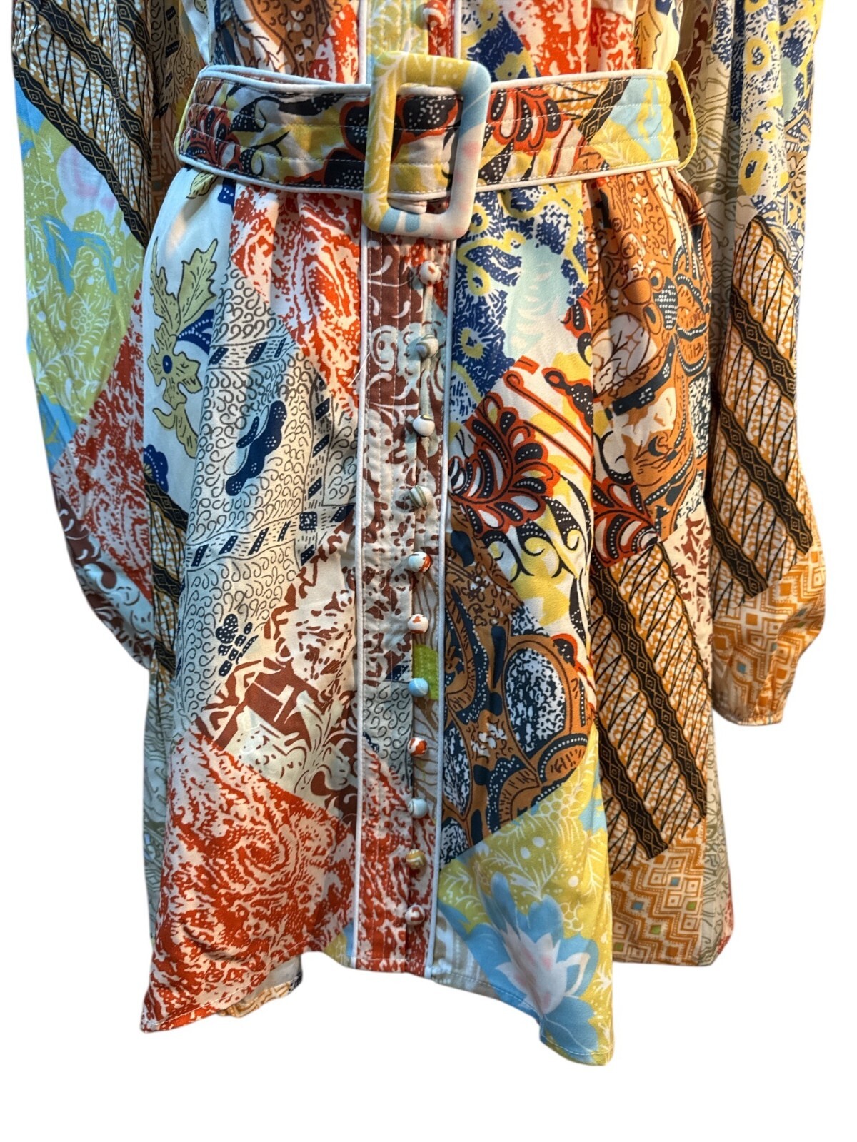 Dalia MacPhee Multicolor Patchwork Button Down Sh… - image 10