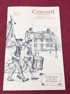 Concord Massachusetts History Pictures Points Interest Booklet Pamphlet 