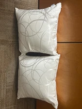 Two Decorative Pillows Living Room, Geometric, Fashion, 16inx16in, Small