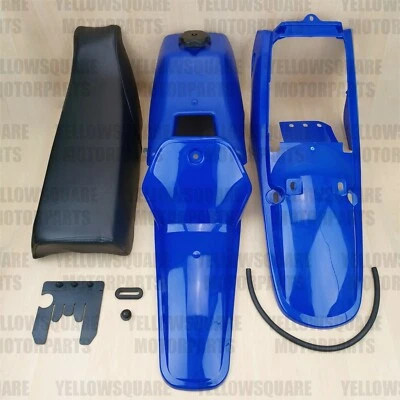 SMP Juego de plásticos Yamaha PW80 - AZUL - guardabarros delantero trasero guardabarros asiento tanque de carenado