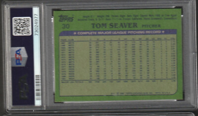 1982 Topps Baseball Tom Seaver #30 PSA 8 Brand New Slab JN23
