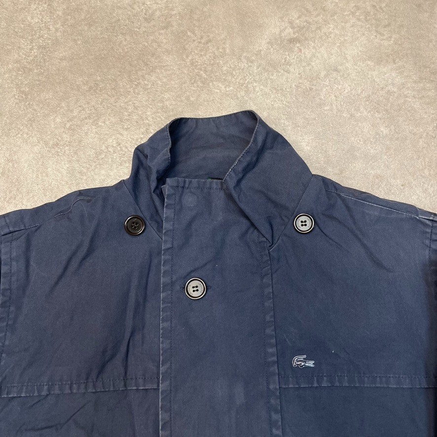 Lacoste Chore Jacket Mens XL Y2K Vintage Full Zip Crocodile Logo Coat Navy Blue image 7