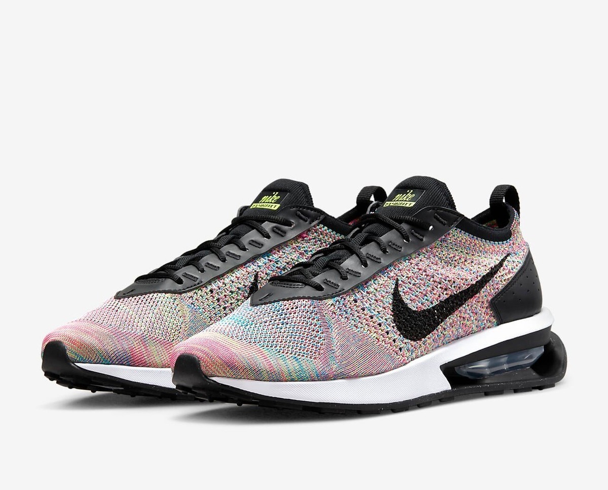$220 Size 12 Nike Air Max Flyknit Racer Mens Ghost Green Black