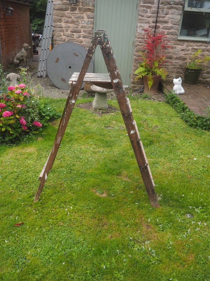 A Pair of Vintage Wooden Step Ladders eBay