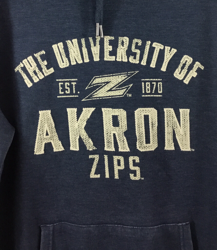University Of Akron The Official One Color Zips Logo Unisex Adult Pull