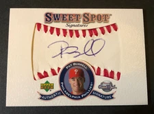 2001 UD Sweet Spot PAT BURRELL Signatures Insert Blue Ink Auto PHILLIES ⚾ Giants