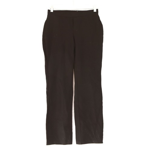 Nic + Zoe Crop Slim Straight Pants XS Pockets Ponte Knit Black Office EUC A4