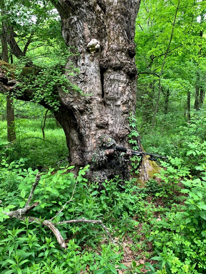 REALTREE XTRA GREEN® Leafy Camo Front Face Concealment - Adjustable - Image 3 of 4