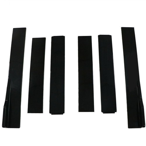 For Seat Ibiza Leon Toledo 86.6" Side Skirts Extension Rocker Panel Glossy Black - Picture 9 of 10