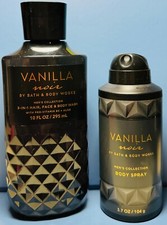  NEW MEN'S  VANILLA NOIR  2PC GIFT SET  Bath  Body Works  SHIPS FREE 