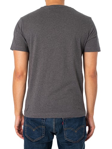 GANT Men's Regular Shield T-Shirt, Grey - Picture 3 of 5