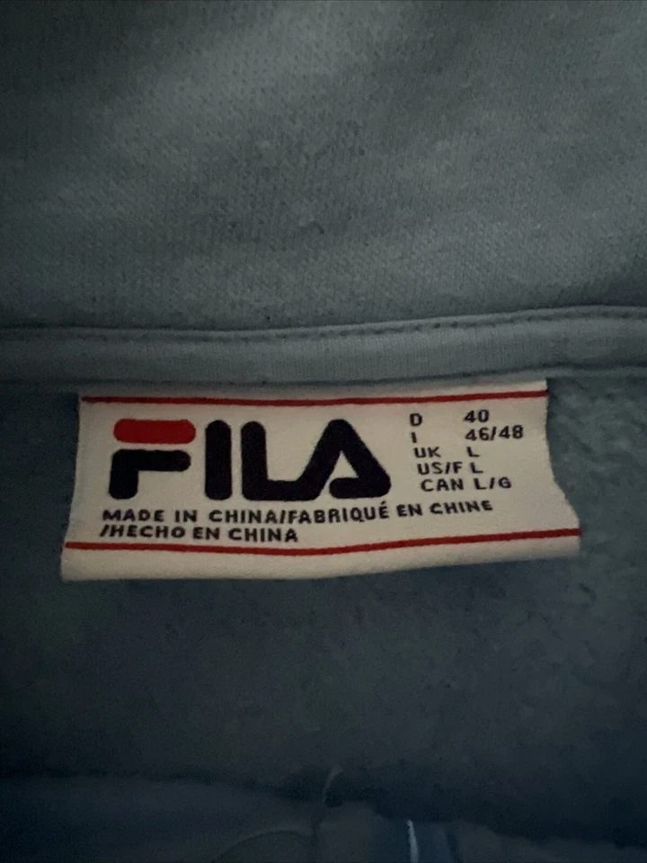 Sudadera Fila Para Hombre Grande Y2K 1/4 Cuarto Cremallera Pull Over Jumper Multicolor Foto 2 de 4