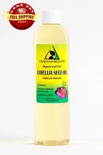 CAMELLIA SEED OIL REFINED ORGANIC by H&B Oils Center COLD PRESSED PURE 8 OZ