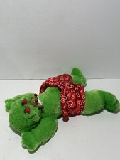 Dan Dee Collectors Choice Floppy Green Frog w/ crown shorts Stuffed Animal Plush