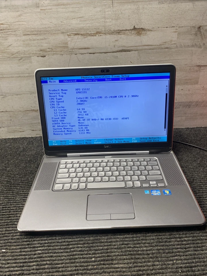 **PARTS* Dell XPS L511z  Laptop i5-2410m 2.3Ghz CPU 6GB Ram NO HDD/OS - Image 2 of 4