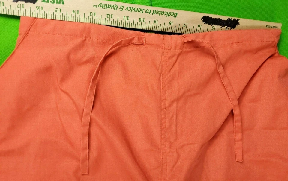 Uniformes Naturales Naranja Mujer Cintura Elástica Pantalones Exfoliantes Talla L 34+W 29L Foto 3 de 4
