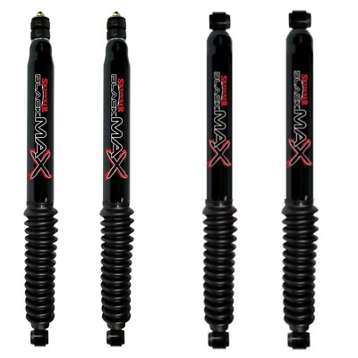 Skyjacker Black Max Front Rear Shocks Absorbers for 13-24 Ram 3500 4X4 w/4'' Lift