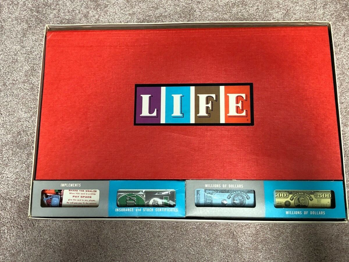 The Game of Life #4000 Original Vintage 1960 Board Game Complete