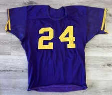 Vintage Football Jersey Durene Worn 24 NCAA NFL 50s Purple VTG 50s Game Used