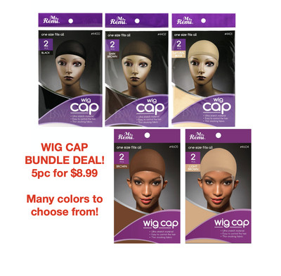 [5pc DEAL]* Unisex WIG Mesh STOCKING Liner Wig Cap Stretch Elastic