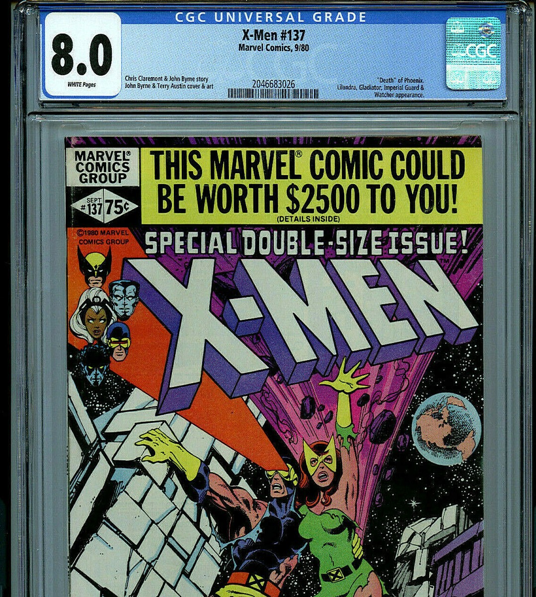 Uncanny X-Men #137 CGC 8.0 1980 Death of Phoenix Marvel