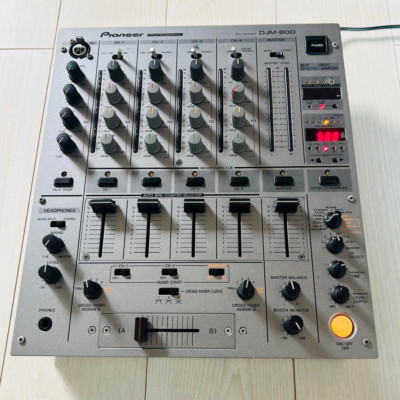 Pioneer DJM-600 Silver Professional DJ Mixer 4-Channel 4ch DJM600 v